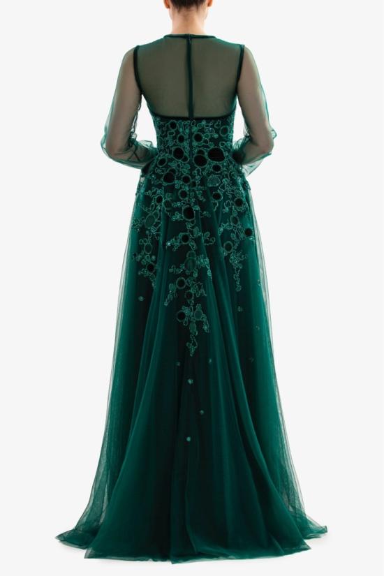  사이드 코베이시 롱 원피스 자수 튈 드레스 - SAIID KOBEISY