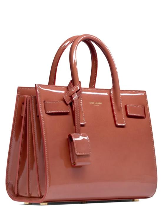  생로랑 삭 드 주르 나노 페이턴트 레더 마일드 398711 AAD165945 Brown - SAINT LAURENT