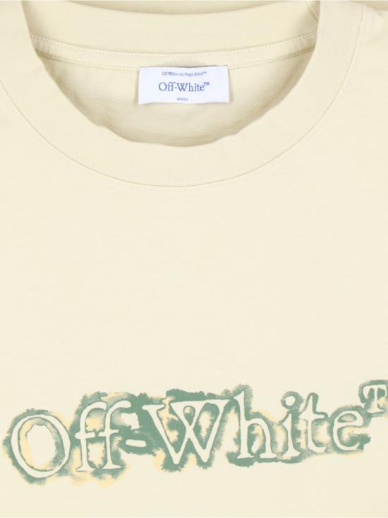 25FW 오프화이트 클라우디 어로우 스케이트 로고 티셔츠 OMAA120F25JER00G1750 Neutrals - OFF WHITE