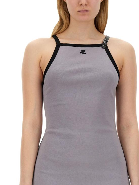  쿠레쥬 미디 원피스 124JRO364 JS0070B102 Grey - COURREGES