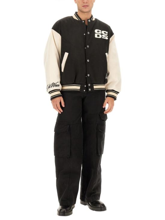  지씨디에스 봄버 자켓 FW23M200479 02 Black - GCDS