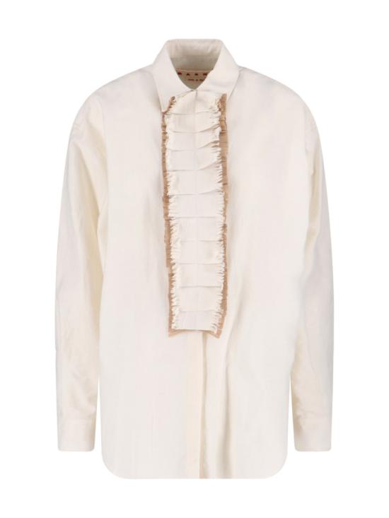 25FW 마르니 셔츠 CAMA0639QS UTC52600W03 Neutrals