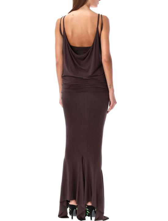 24FW 디 아티코 미디 원피스 247WCM121J045 204 DARK BROWN - THE ATTICO