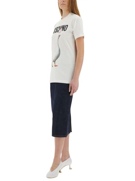 25SS 모스키노 반팔 티셔츠 07150541 1001 White - MOSCHINO
