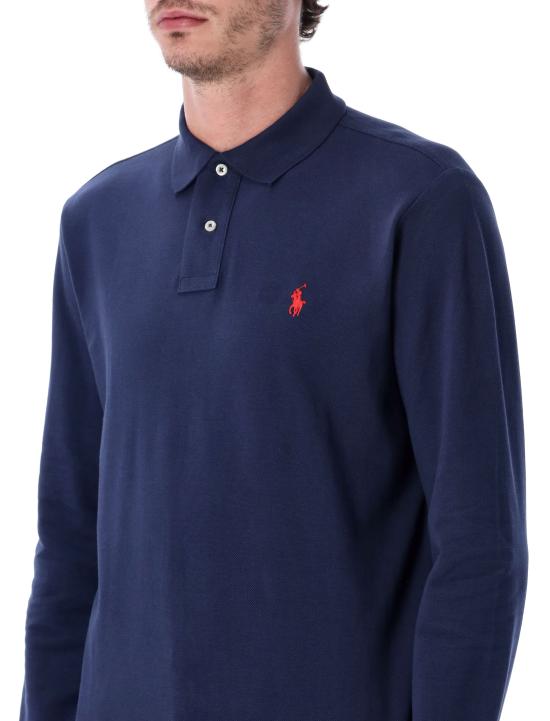 26FW 폴로 랄프로렌 클래식 핏 코튼 폴로 셔츠 710680790 046 NEWPORT NAVY - POLO RALPH LAUREN