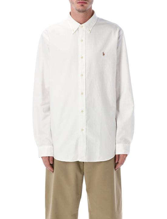 26FW 폴로 랄프로렌 컬러 포니 자수 커스텀 핏 버튼 다운 셔츠 710792041 001 Bianco - POLO RALPH LAUREN