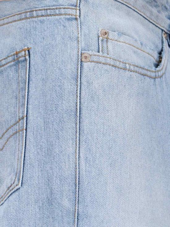 25FW 발렌시아가 디스트레스드 릴렉스드 핏 팬츠 851352 TTW744200 Blue - BALENCIAGA