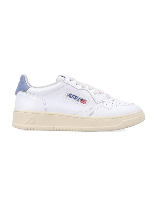25FW 오트리 메달리스트 로우 레더 스니커즈 AULWLL89 WT WHITE TEMPEST