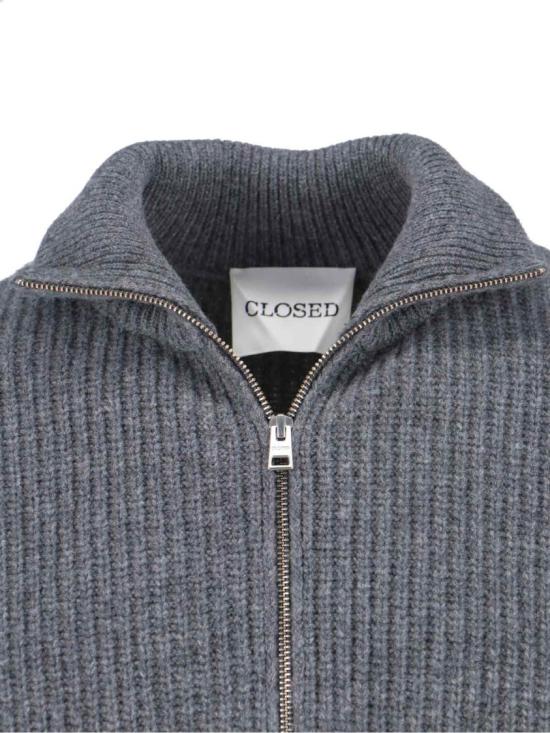 25FW 클로즈드 집업 니트 C86205 98U 22164 Grey - CLOSED