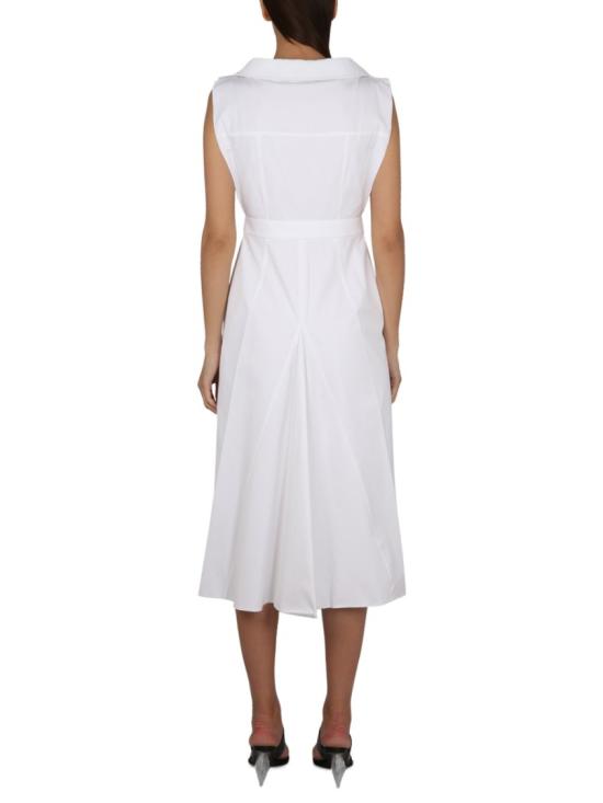  알렉산더 맥퀸 미디 원피스 745627 QAABC9000 White - ALEXANDER MCQUEEN
