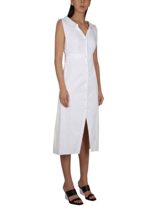  알렉산더 맥퀸 미디 원피스 745627 QAABC9000 White - ALEXANDER MCQUEEN