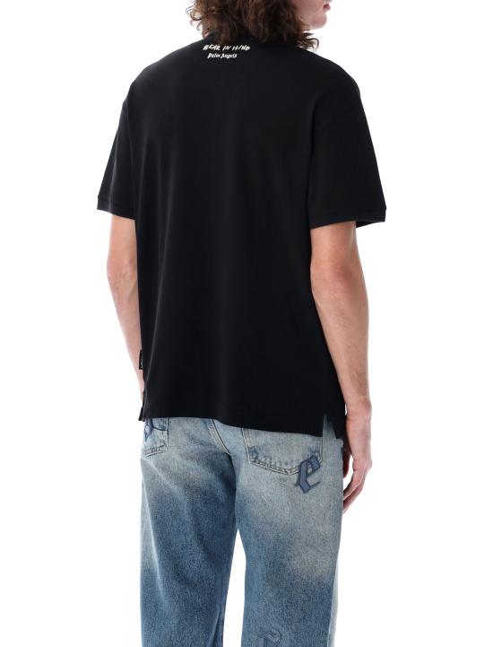 25SS 팜앤젤스 폴로 티셔츠 PMGB029S25FAB001 1060 Nero - PALM ANGELS
