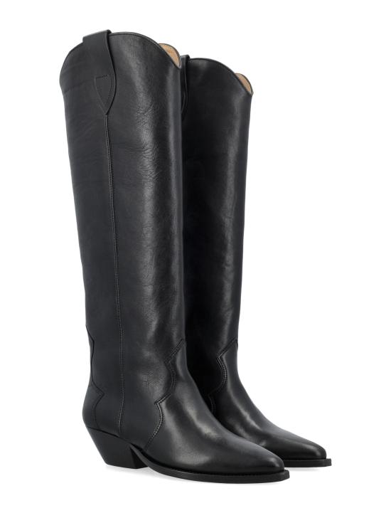 26FW 이자벨마랑 덴비 스웨이드 레더 하이 부츠 BT0001FAA3A03S 01BK Nero - ISABEL MARANT