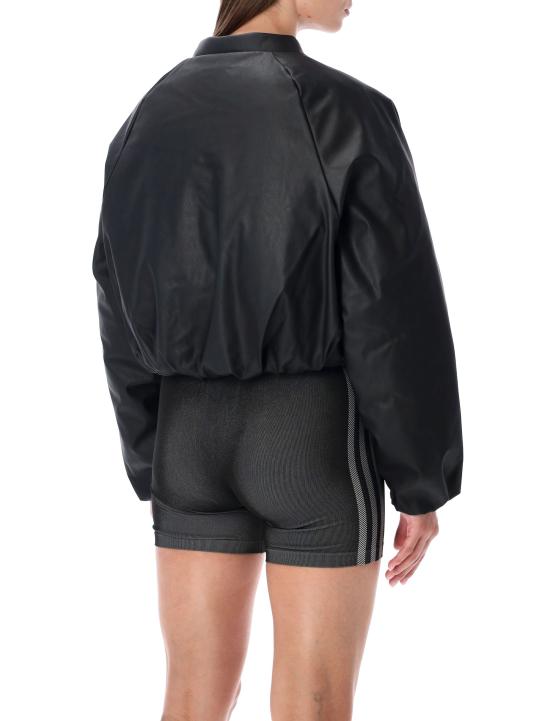 25FW 아디다스 인조 가죽 봄버 합성 다운 자켓 인조 가죽 봄버 합성 다운  JX5332 BLACK Nero - ADIDAS