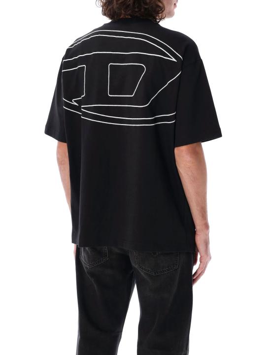 26SS 디젤 반팔 티셔츠 A113020HGAM 9XX Nero - DIESEL