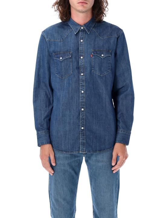 25FW 리바이스 반팔 티셔츠 85744 0041 MED BLUE