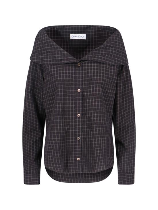 25FW 아워레가시 셔츠 W4252KB BLACK FAUX LUMBERJACK CHECK Black