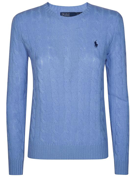 25FW 폴로 랄프로렌 폴로 자수 케이블 니트 스웨터 211971865004 NEW LITCHFIELD BLUE AZZURRO