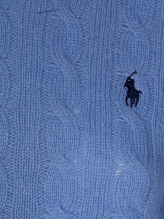 25FW 폴로 랄프로렌 폴로 자수 케이블 니트 스웨터 211971865004 NEW LITCHFIELD BLUE AZZURRO - POLO RALPH LAUREN