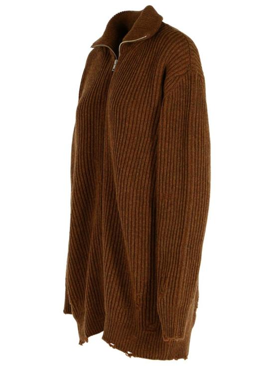 25FW MM6 메종마르지엘라 가디건 S52AM0322 M13138 142M Brown - MM6 MAISON MARGIELA