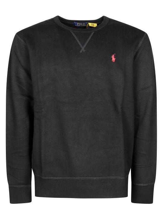 25FW 폴로 랄프로렌 포니 로고 자수 맨투맨 710766772001 POLO BLACK NERO