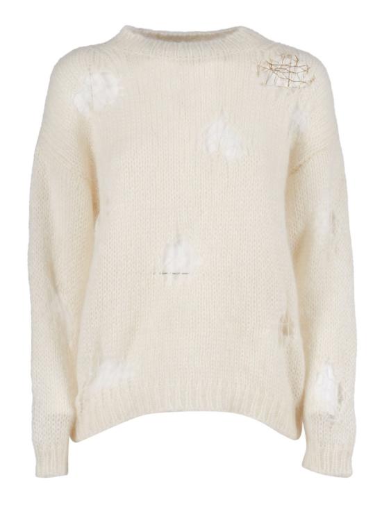 25FW 파비아나 필리피 모헤어 스웨터 MAD225F512L633 White