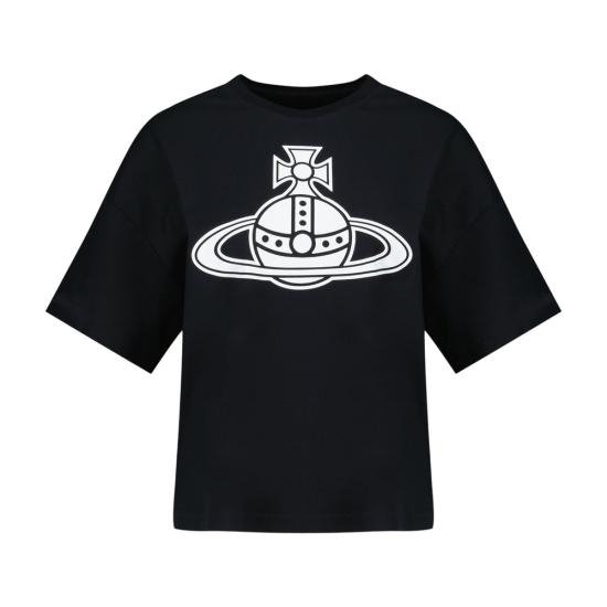 25FW 비비안웨스트우드 반팔 티셔츠 3G01004E J001M N401 black