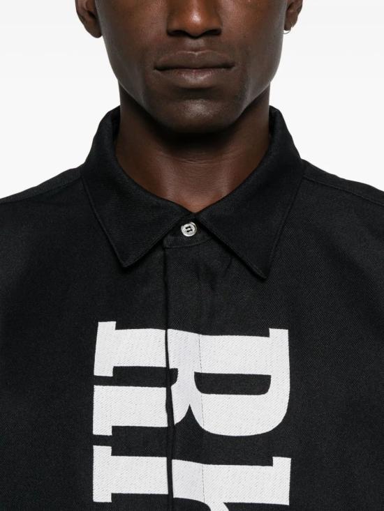 25FW 루드 긴팔 셔츠 RHPF25SR01731 3028 BLACWHITE - RHUDE