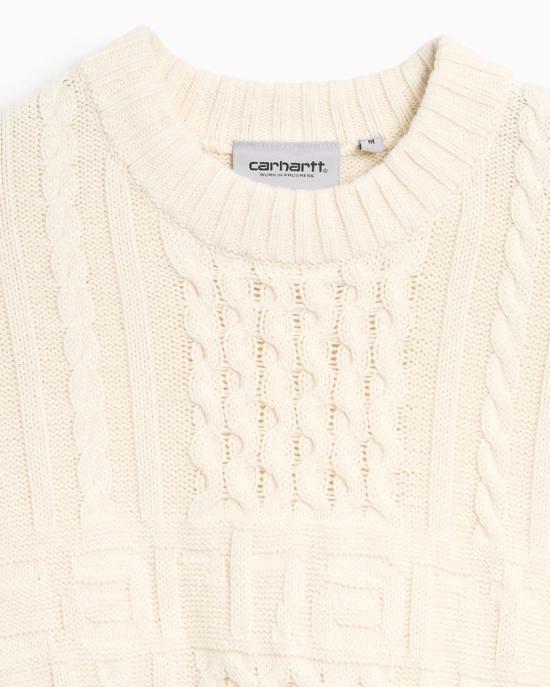 25FW 칼하트 WIP 니트 크루 넥 스웨터 I035418 05XX NATURAL - CARHARTT WIP
