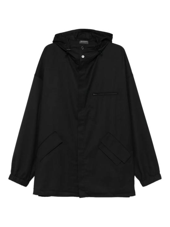 25FW 와이쓰리 후드 티셔츠 JX7276 BLACK