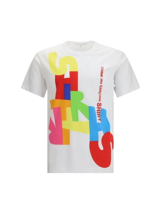 25FW 꼼데가르송 반팔 티셔츠 FPT004W25 WHITEPRIN