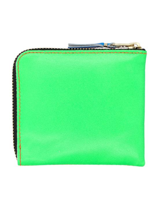 25FW 꼼데가르송 남성지갑 SA3100SF ORANGE GREEN - COMME DES GARCONS
