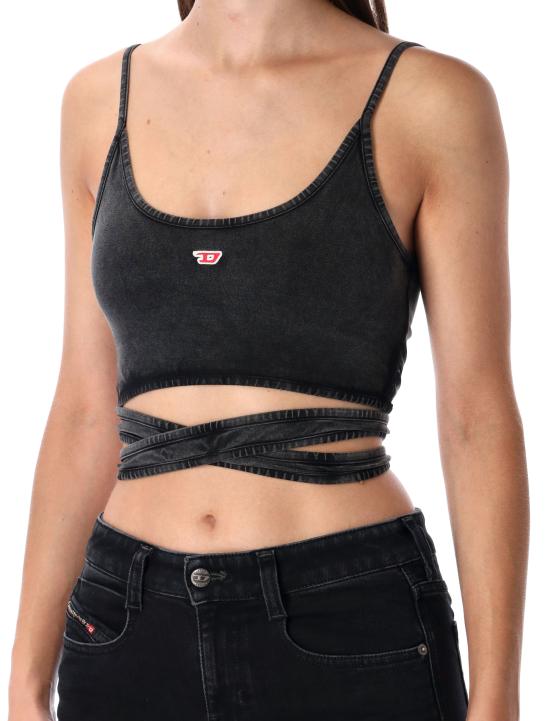 25FW 디젤 탑 A195210KIBY 02A BLACK WASHED - DIESEL