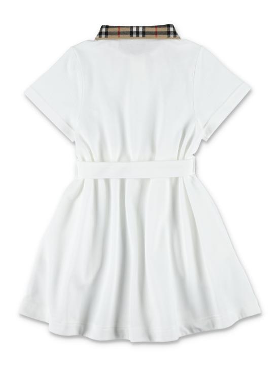 25FW [키즈] 버버리 원피스 8105586 A1464 Bianco - BURBERRY