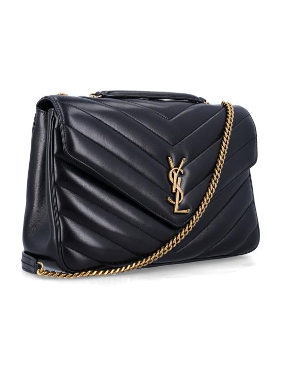 25FW 생로랑 루루 라지 마틀라세 램스킨 숄더백 803541AAEAX 1000 - SAINT LAURENT