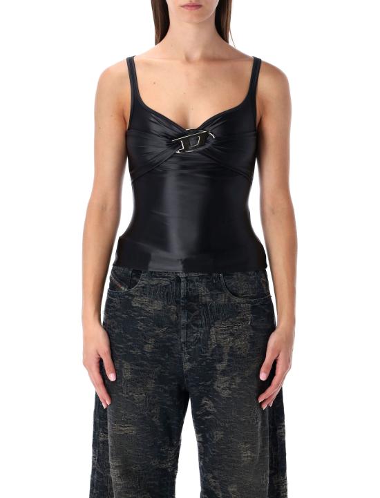 25FW 디젤 민소매 티셔츠 A184290PKAT 9XX Nero