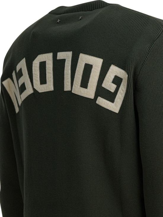 25FW 골든구스 Golden 레터링 밀리터리 크루넥 스웨터 GMP00841P001972 35674 - GOLDEN GOOSE