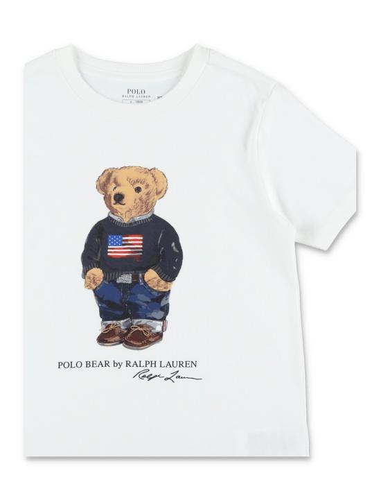 26FW [키즈] 폴로 랄프로렌 티셔츠 P00508 001 Bianco - POLO RALPH LAUREN