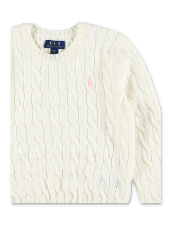 26FW [키즈] 폴로 랄프로렌 캐시미어 니트 877375 009 Bianco - POLO RALPH LAUREN