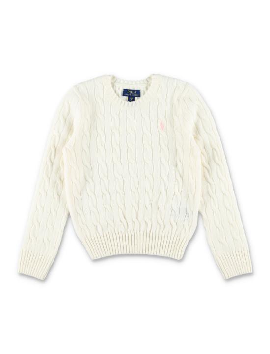 26FW [키즈] 폴로 랄프로렌 캐시미어 니트 877375 009 Bianco - POLO RALPH LAUREN