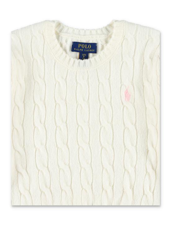 26FW [키즈] 폴로 랄프로렌 캐시미어 니트 877375 009 Bianco - POLO RALPH LAUREN