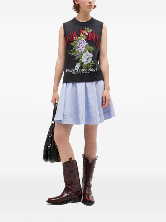 25FW 가니 스웨터 K2596 252 Grey - GANNI