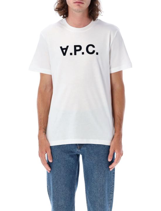 26SS 아페쎄 반팔 티셔츠 M26384COHBM TAE WHITE DARK NAVY - A.P.C.