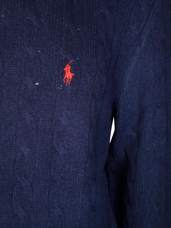 25FW 폴로 랄프로렌 케이블 니트 스웨터 710876762002 HUNTER NAVY BLU - POLO RALPH LAUREN