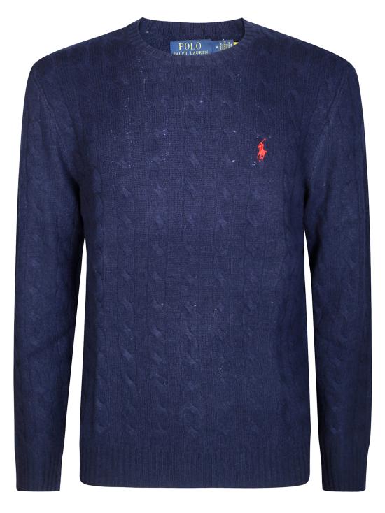 25FW 폴로 랄프로렌 케이블 니트 스웨터 710876762002 HUNTER NAVY BLU