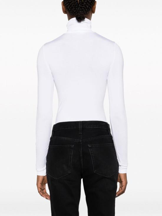 25FW 월포드 바디수트 티셔츠 75083 1001 White - WOLFORD