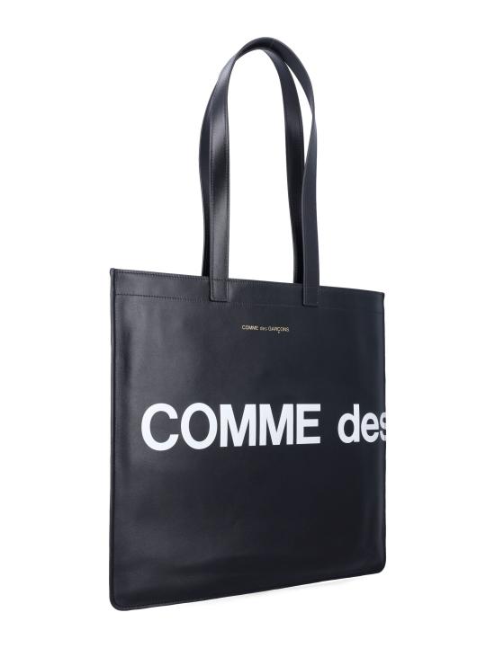 26SS 꼼데가르송 휴즈로고 레더 쇼퍼백 SA9001HL Nero - COMME DES GARCONS