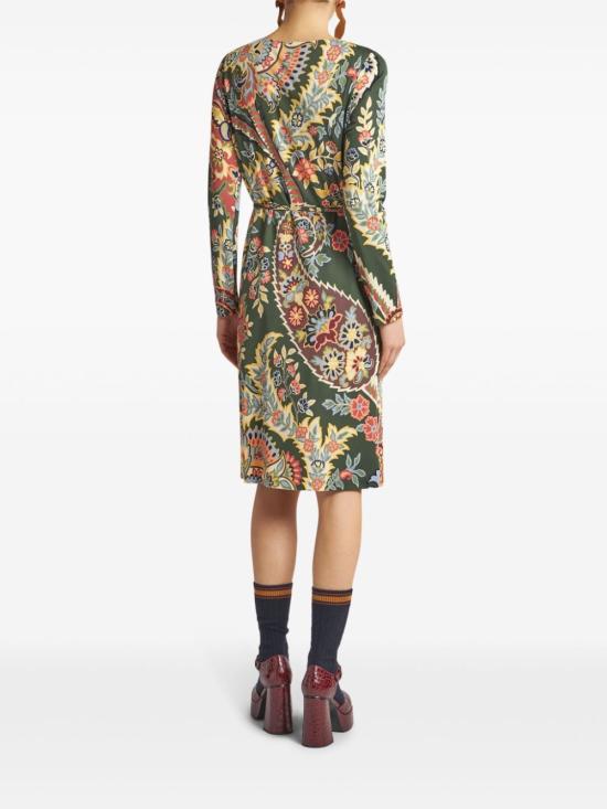 24FW 에트로 숏 원피스 WRHA0162 99IA423X0892 Green - ETRO