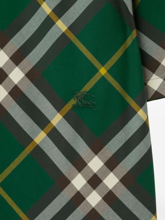  버버리 반팔 셔츠 8082903 B8660 Green - BURBERRY
