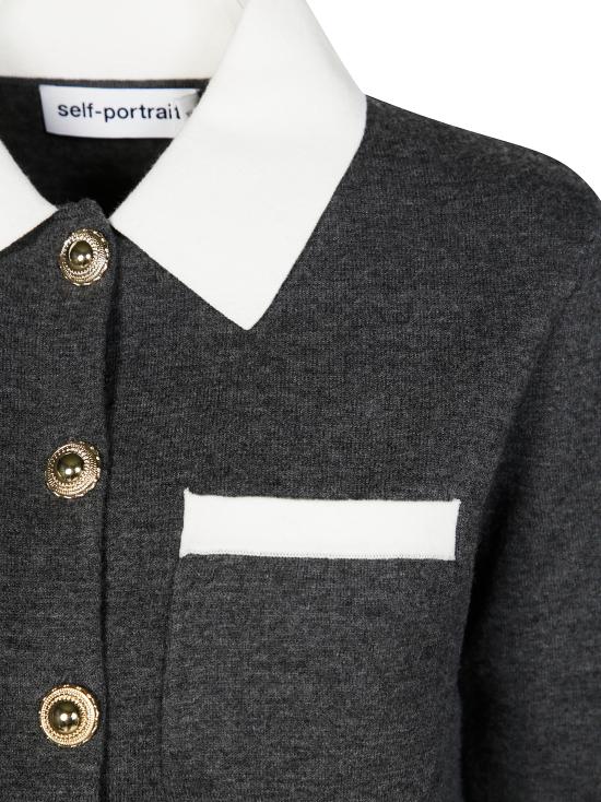 25FW 셀프 포트레이트 가디건 PF25048CGR Grey GRIGIO - SELF PORTRAIT